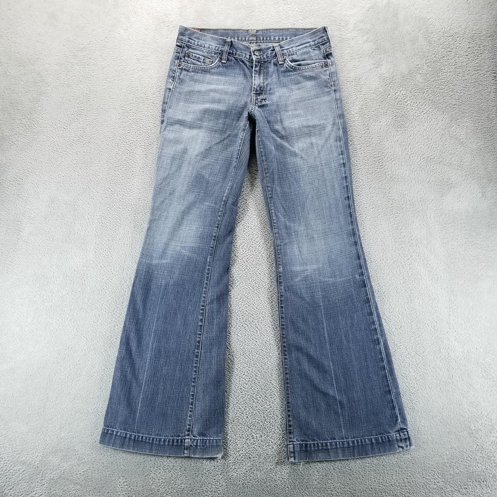 Light Wash Dojo Flared Jeans - 26- Classic Blue